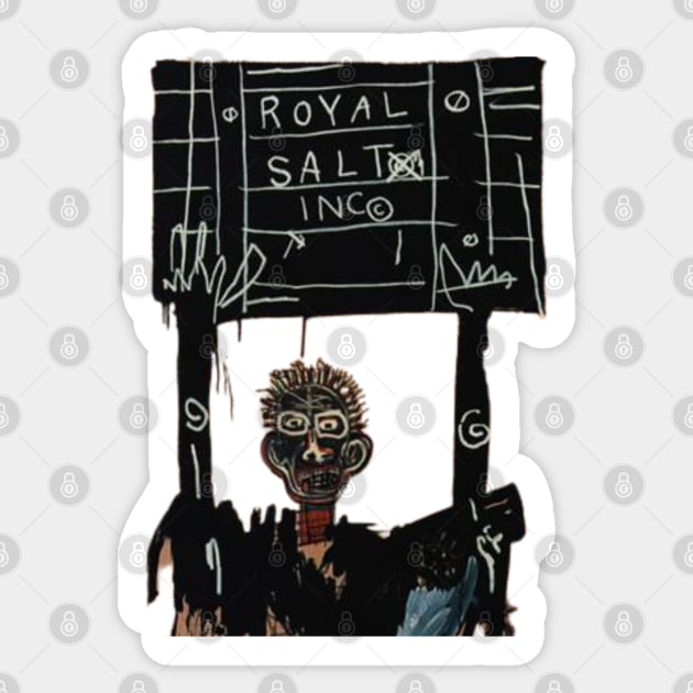 Basquiat Inspired Art Sticker by AbstractArt14